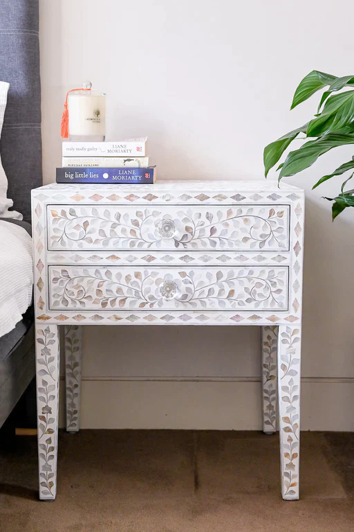 Willow Mother Of Pearl Side Table