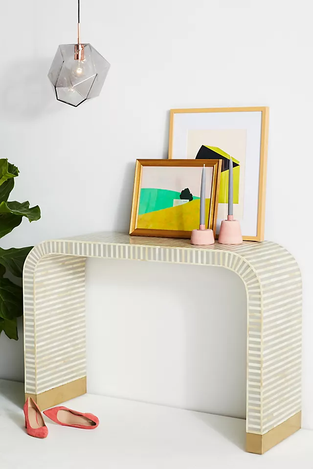 Suhira Inlay Waterfall Console