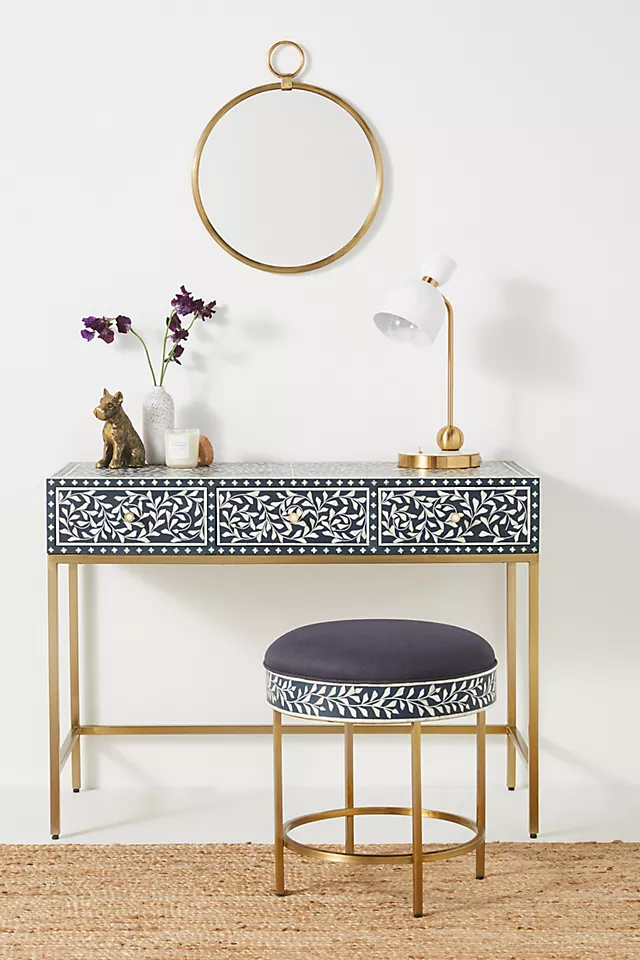 Sylvan Inlay Console With 3 Drawer