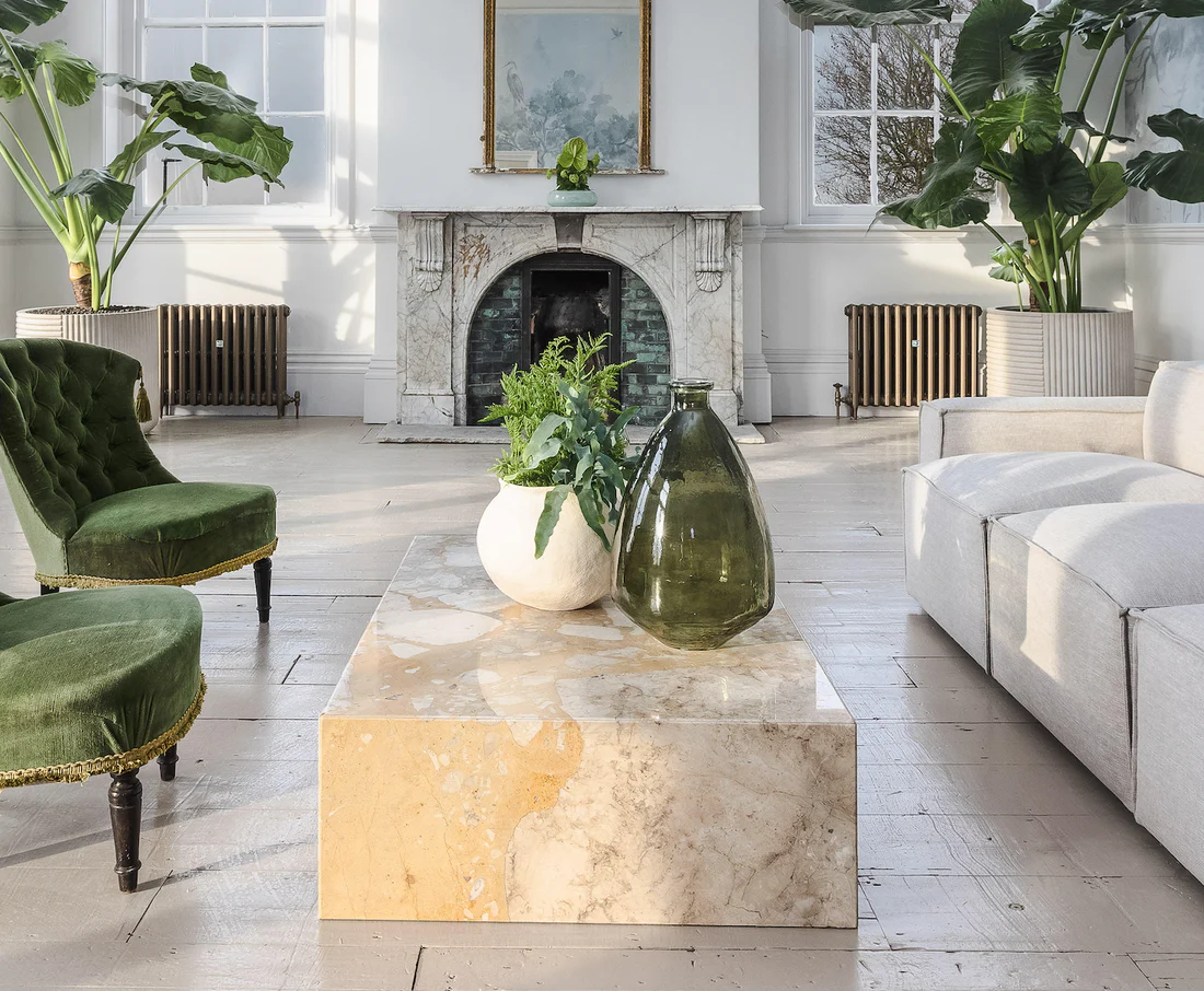 Kunis Breccia Plinth Coffee table