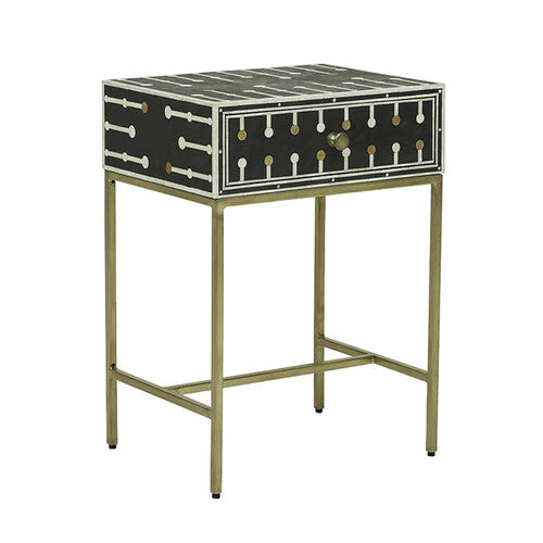 Oka Inlay Bedside Table